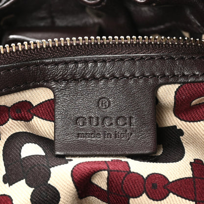 Gucci Guccissima Studded Pelham Shoulder Bag Dark Brown 7 of 10