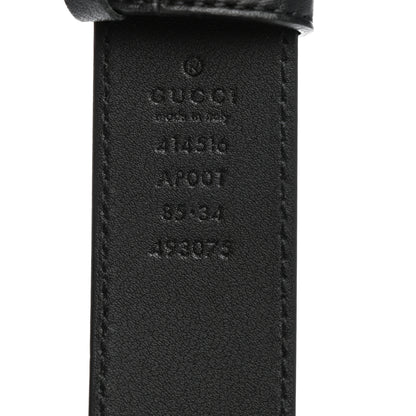 Gucci Calfskin Double G 30mm Belt 85 34 Black 3 of 3