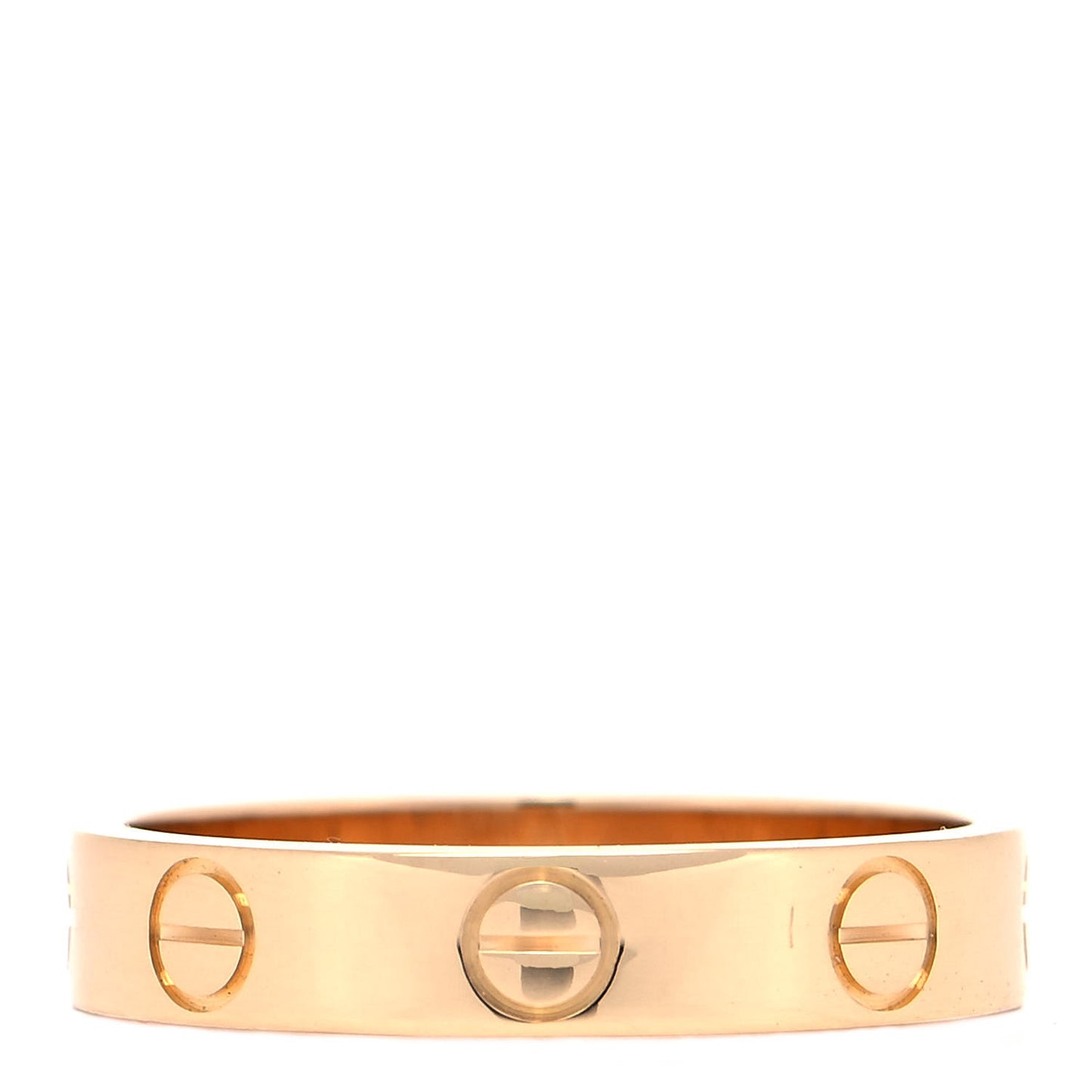 18K Yellow Gold 3.5mm LOVE Wedding Band Ring 50 5.25