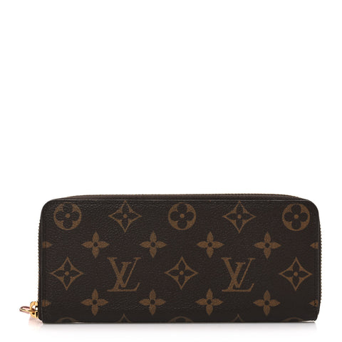 Monogram Clemence Wallet Rose Ballerine