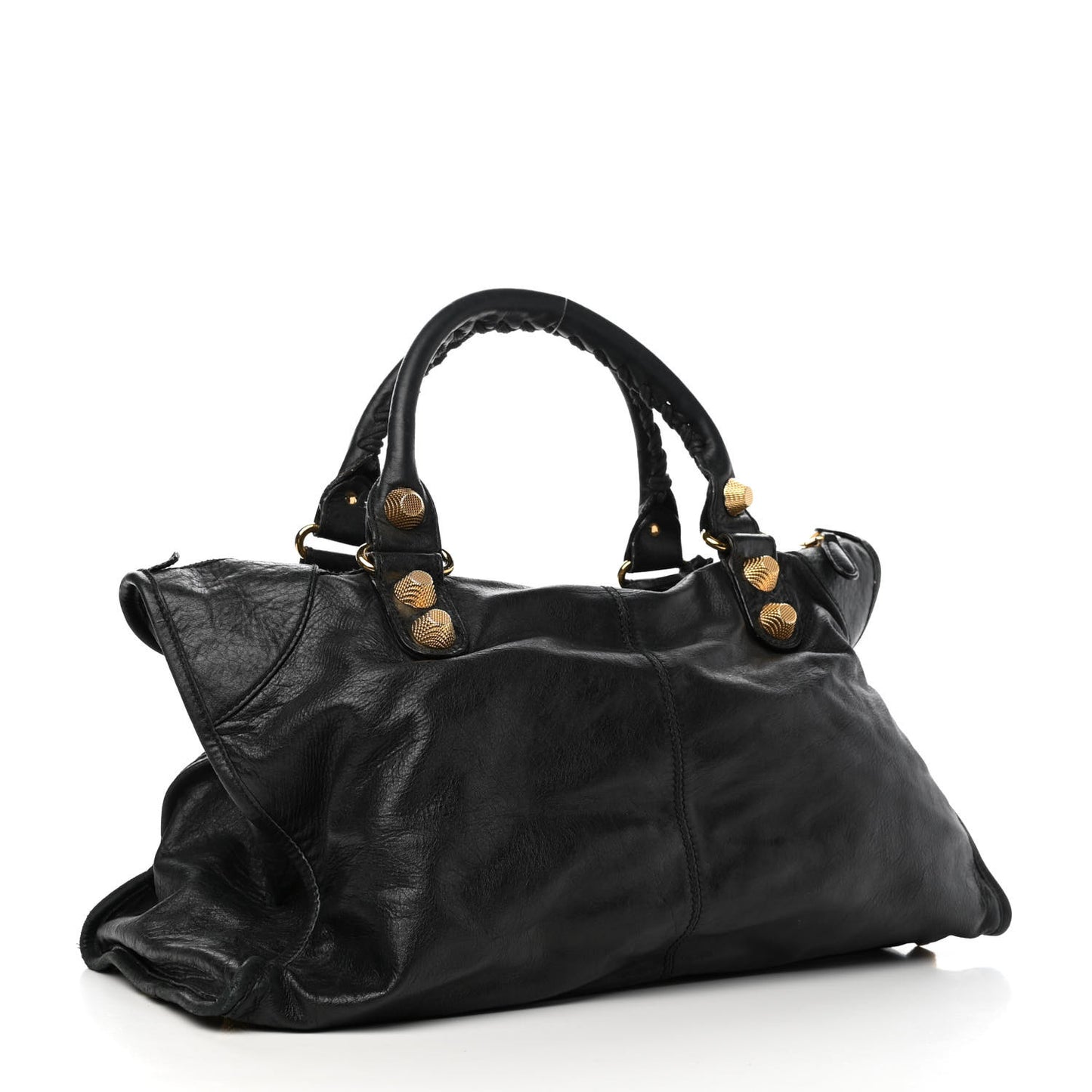 Agneau Giant 21 Gold Hardware Work Black