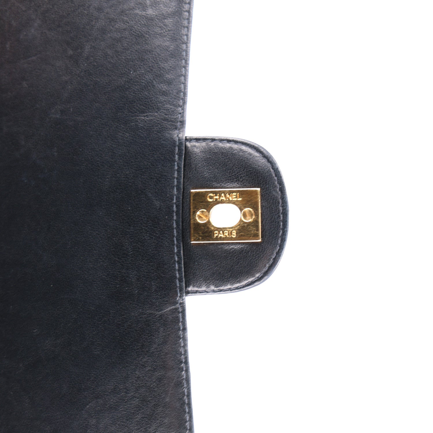 Chanel Lambskin Quilted Jumbo Single Flap Black 9 of 12