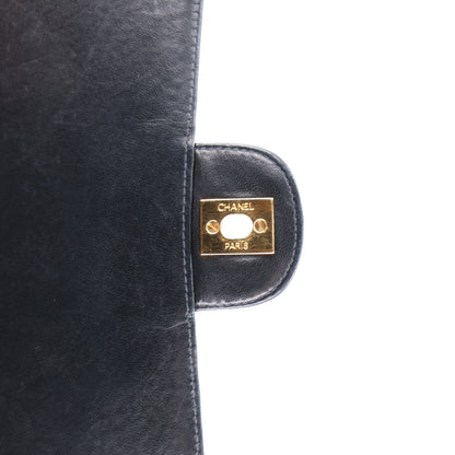 Chanel Lambskin Quilted Jumbo Single Flap Black 9 of 12