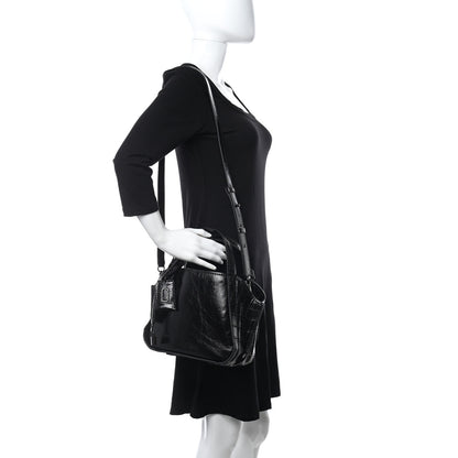 Marc Jacobs Calfskin Crocodile Embossed The Director Tote Black 2 of 10