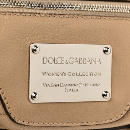 Dolce & Gabbana Grained Calfskin Easy Way Satchel Beige 11 of 20