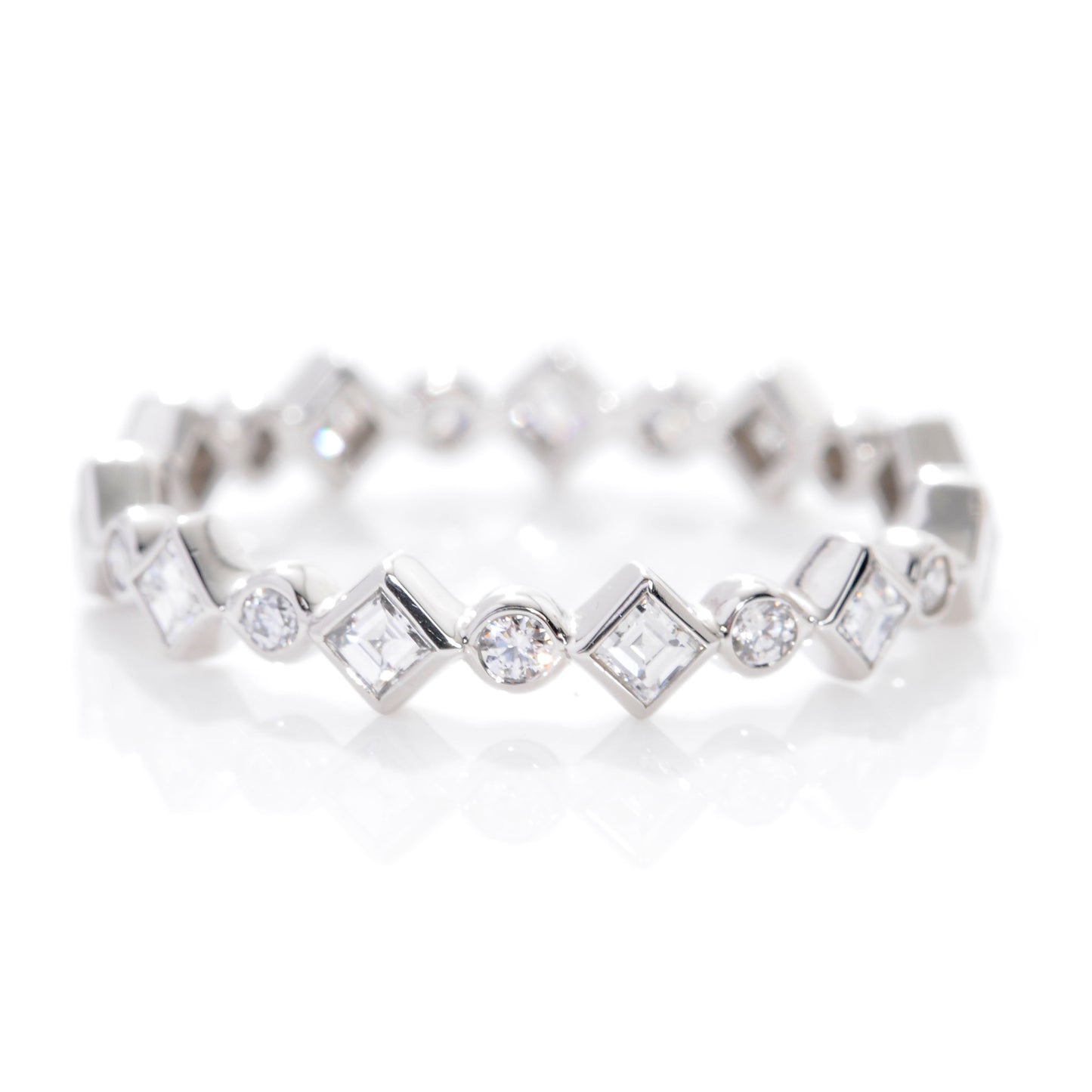 Platinum Diamond Celebration Ring 6