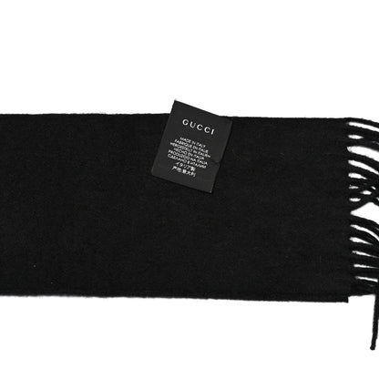 Gucci Wool Crystal Cat Scarf Black 4 of 5