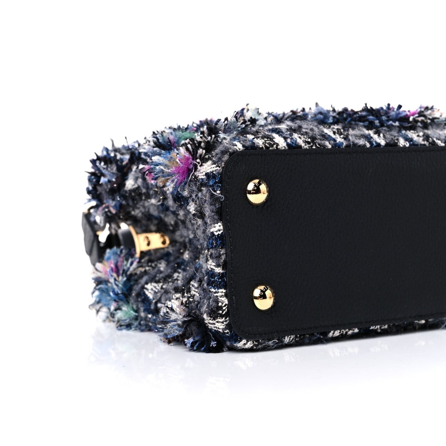 Tweed Calfskin Capucines MM Multicolor