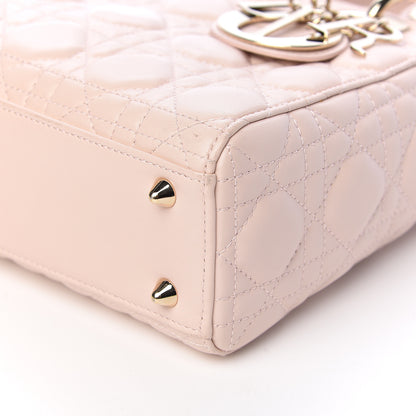 Christian Dior Lambskin Cannage Small Lucky Badges My Lady Dior Pink 9 of 14