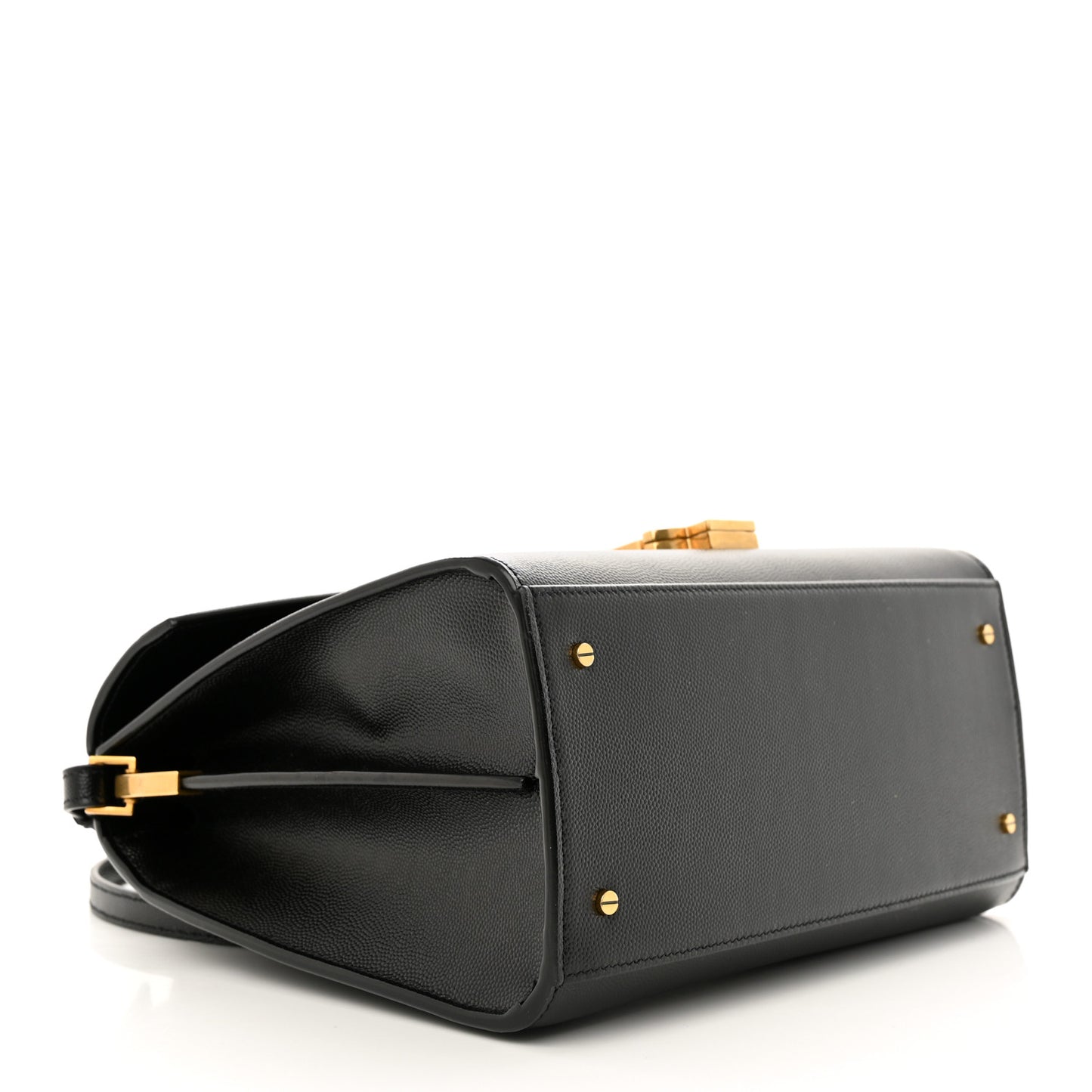 Grain de Poudre Medium Classic Monogram Cassandra Top Handle Black Rouge Legion