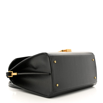 Saint Laurent Grain de Poudre Medium Classic Monogram Cassandra Top Handle Black Rouge Legion 4 of 10