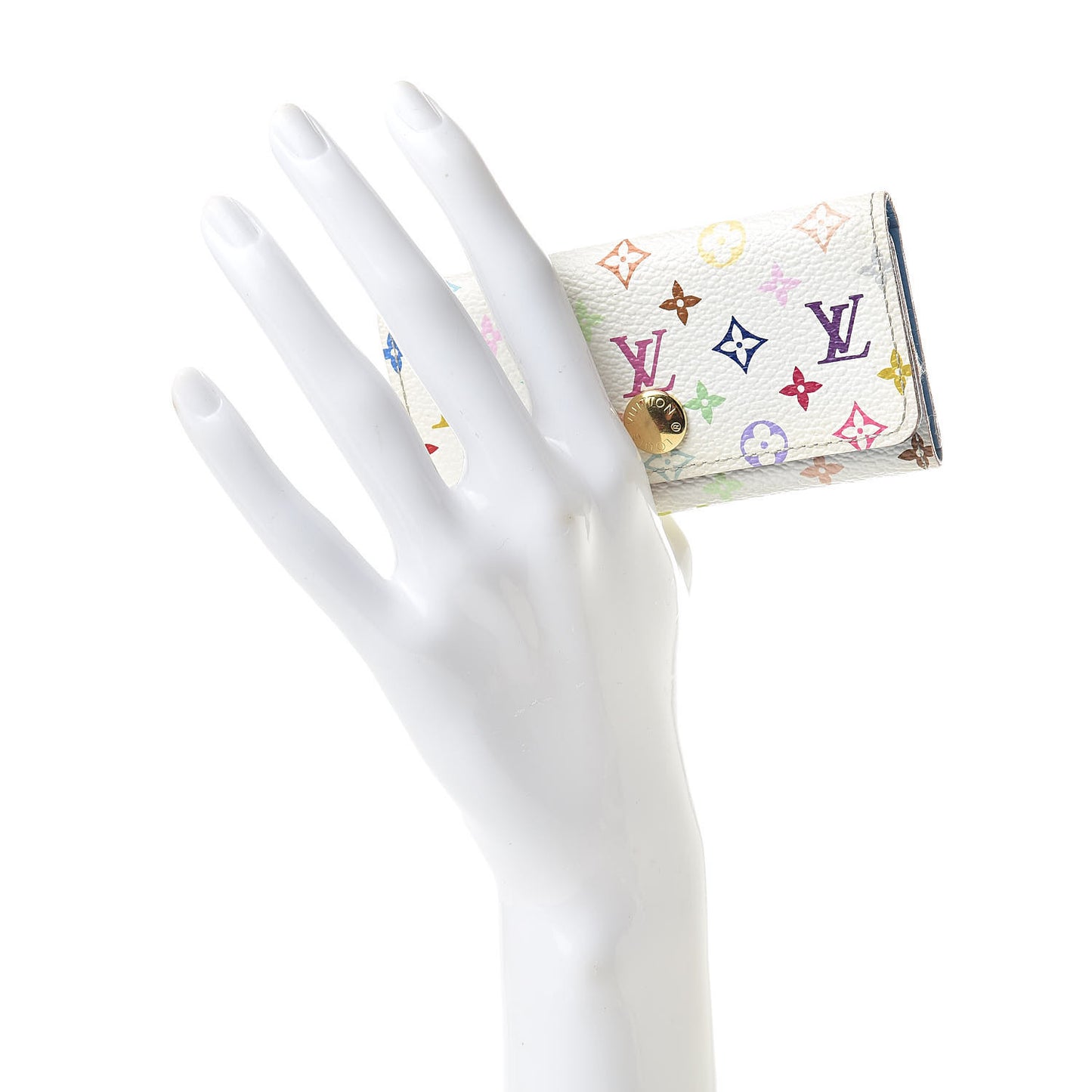 Monogram Multicolor Multicles 4 Key Holder White Raisin