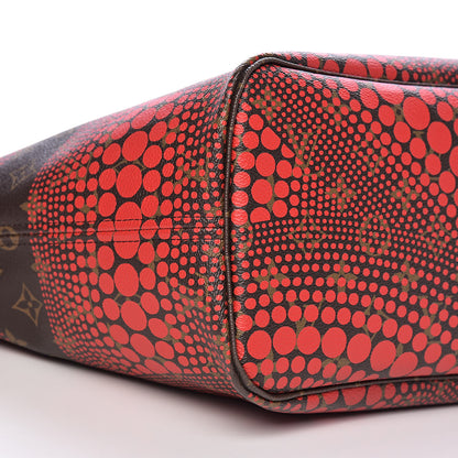 Louis Vuitton Monogram Kusama Waves Neverfull MM Red 8 of 11