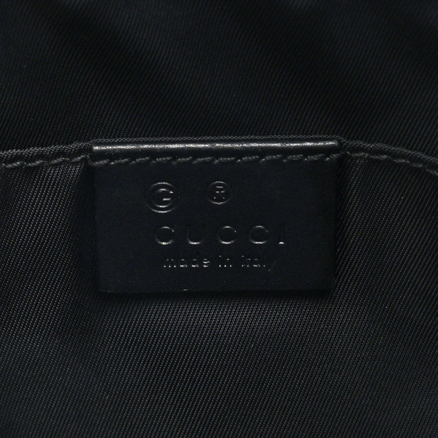Canvas Web Slim Belt Bag Black
