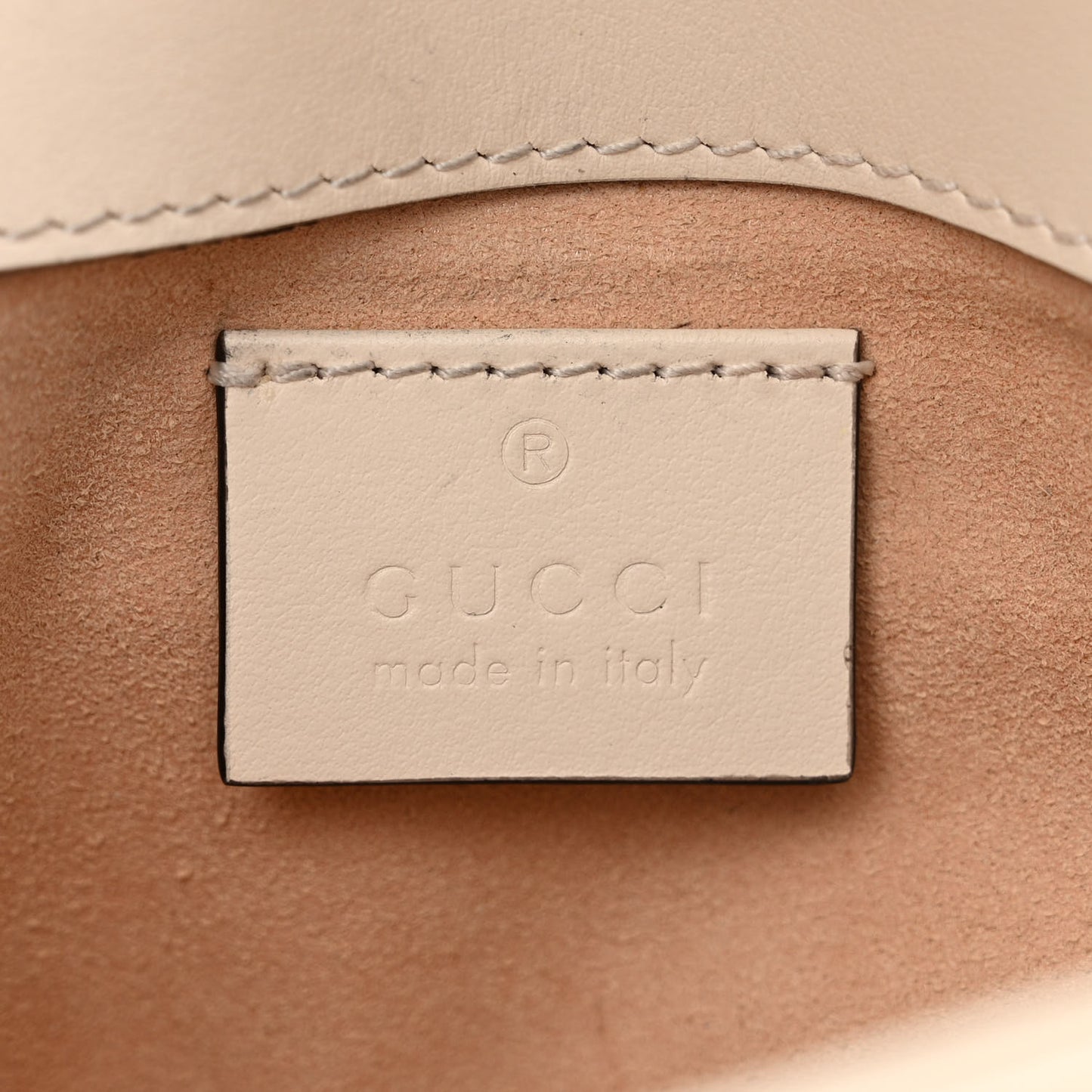 Calfskin Matelasse Super Mini GG Marmont Shoulder Bag White