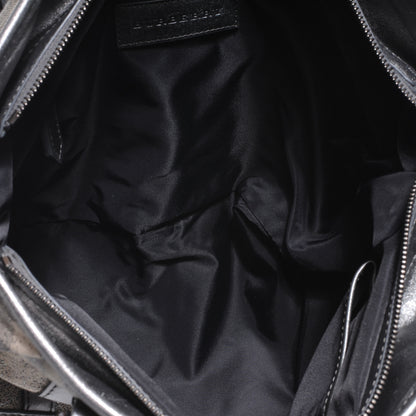 Burberry Leather Shimmer Check Tote 5 of 10