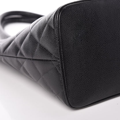 Chanel Caviar Quilted Medallion Tote Black 10 of 11