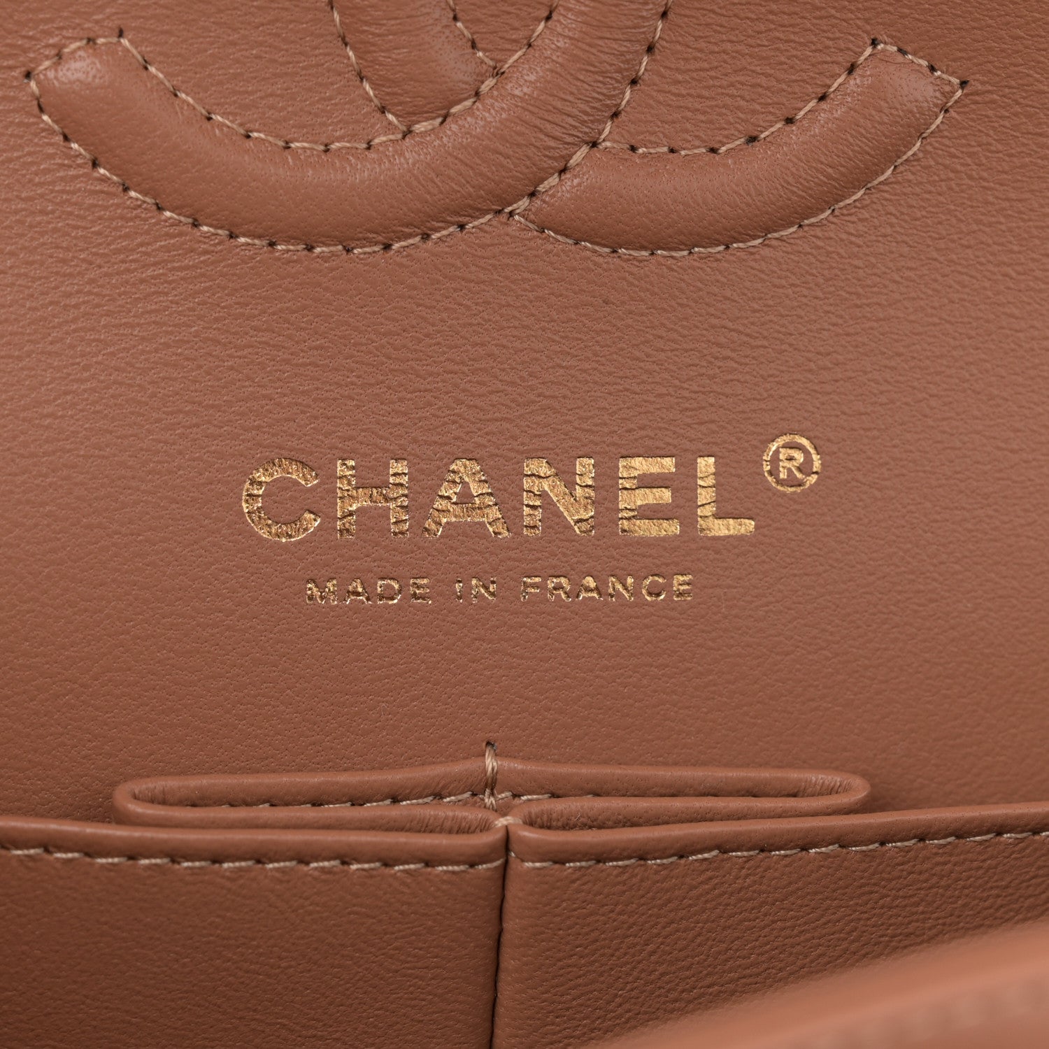 Chanel Lambskin Quilted Small Double Flap Brown 6 of 11