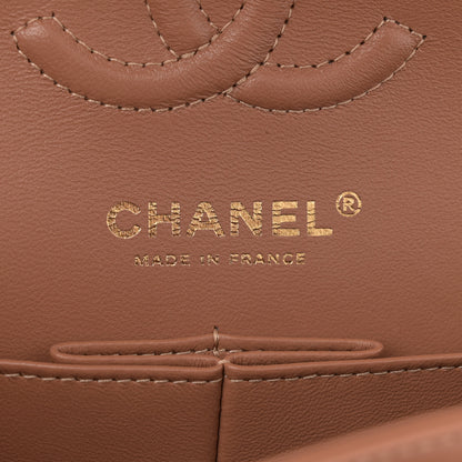 Chanel Lambskin Quilted Small Double Flap Brown 6 of 11