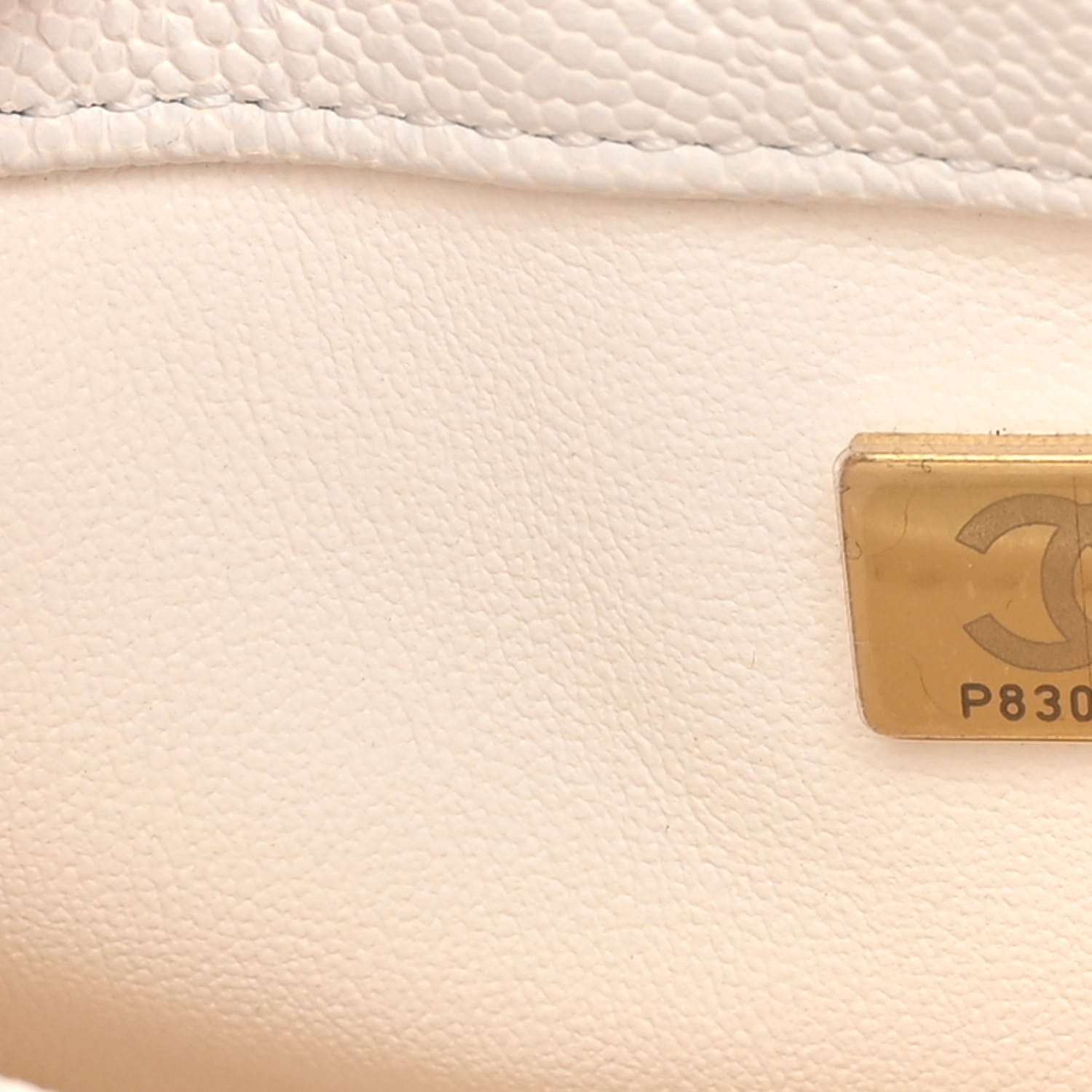 Chanel Caviar Quilted Mini Sweetheart Flap White 7 of 10