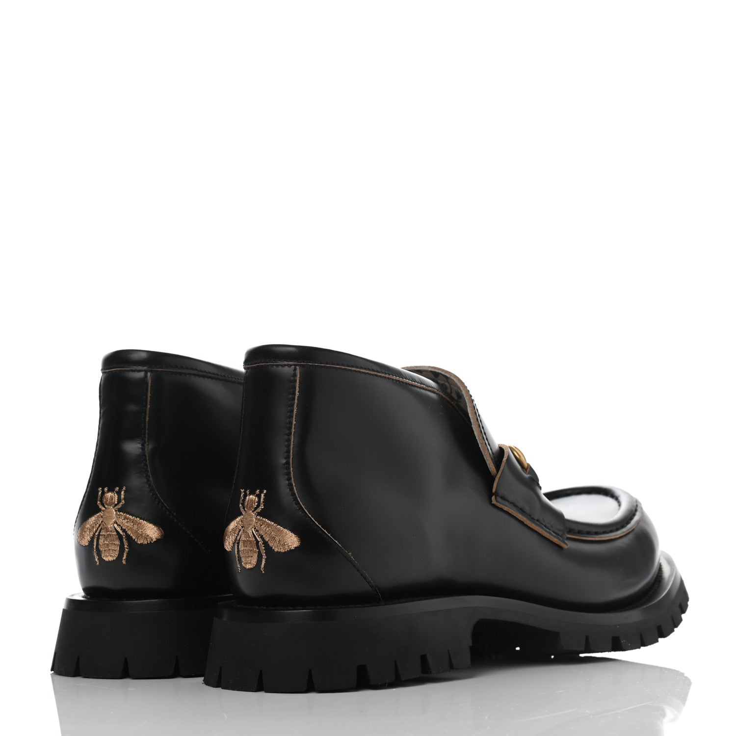 Gucci Cordovan Lux Mens Harald Horsebit Ankle Boots 9.5 Black 4 of 9