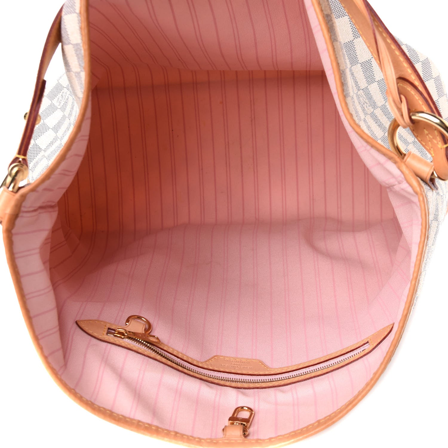 Louis Vuitton Damier Azur Delightful MM Rose Ballerine 4 of 4
