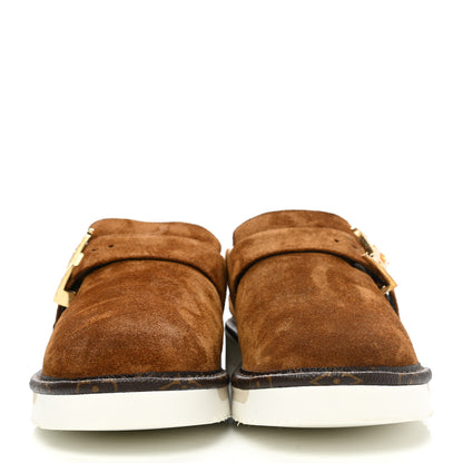 Louis Vuitton Suede Cosy Mule 6 Brown 2 of 10