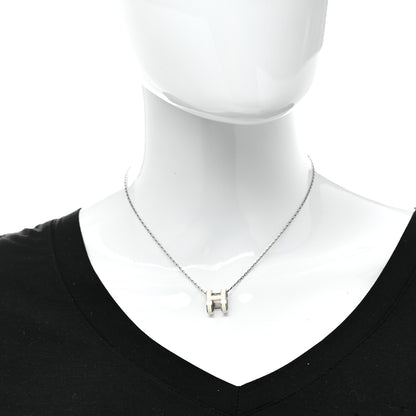 Hermes Palladium Pop H Pendant Necklace White 2 of 7