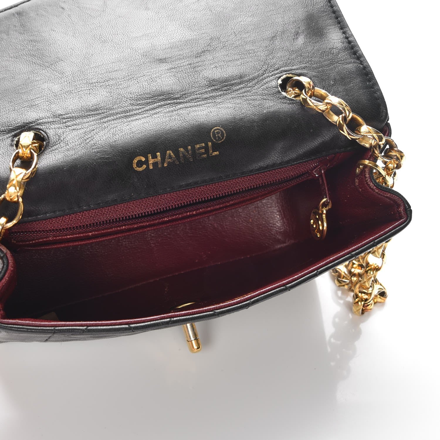 Chanel Lambskin Quilted Small Single Flap Black 5 of 10