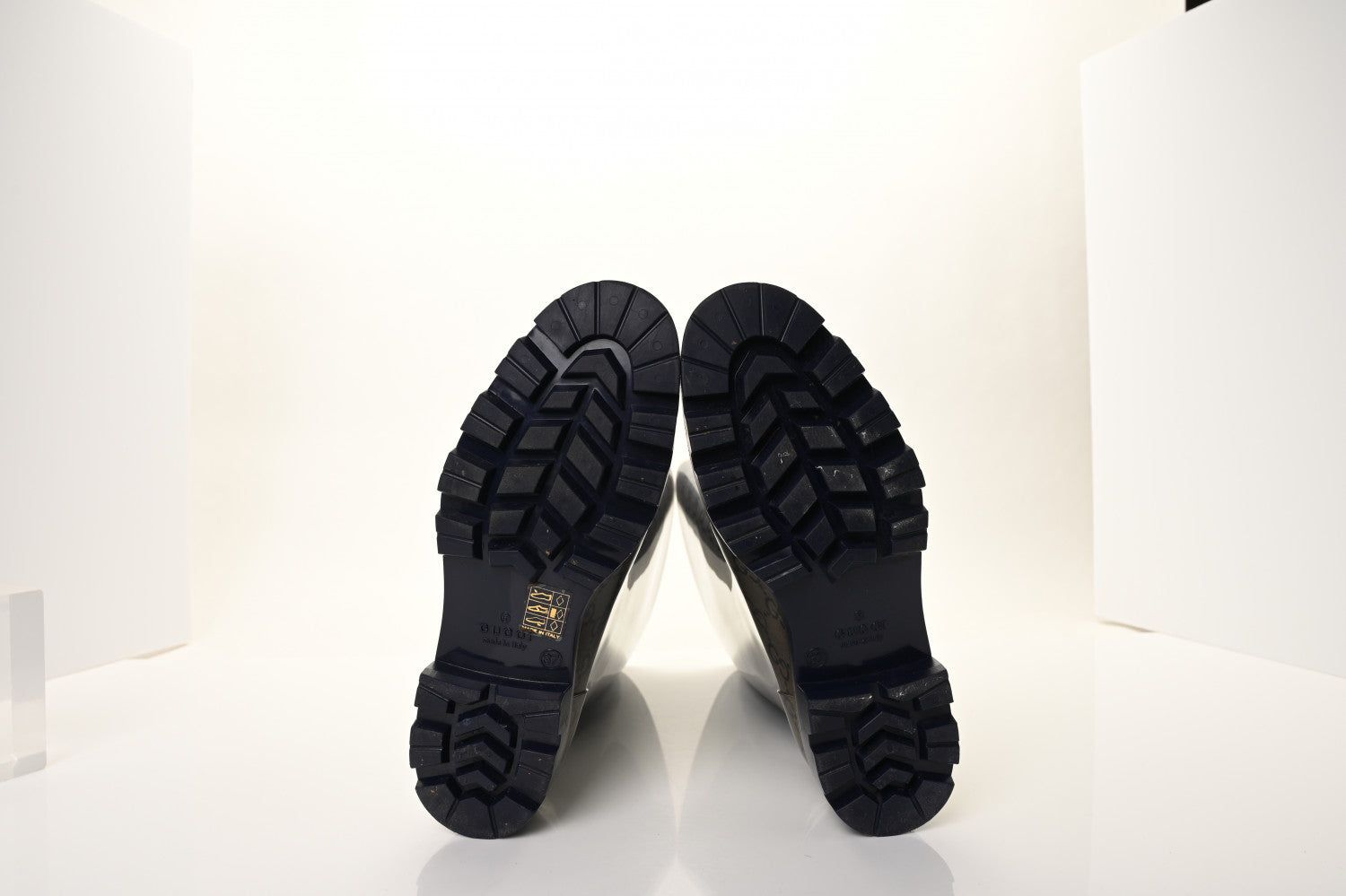 Gucci Rubber Monogram Rain Boots 37 Transparent Blue 10 of 14