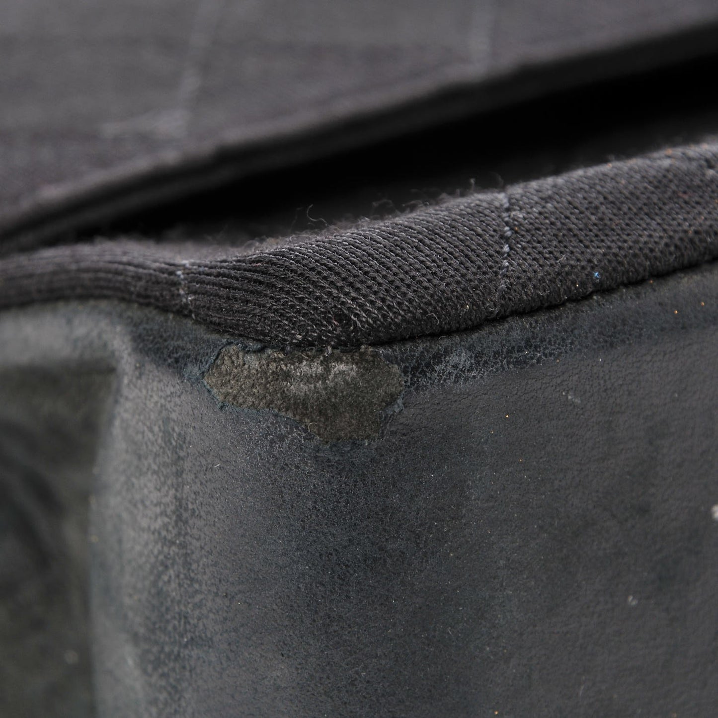 Jersey Quilted Medium Double Flap Black