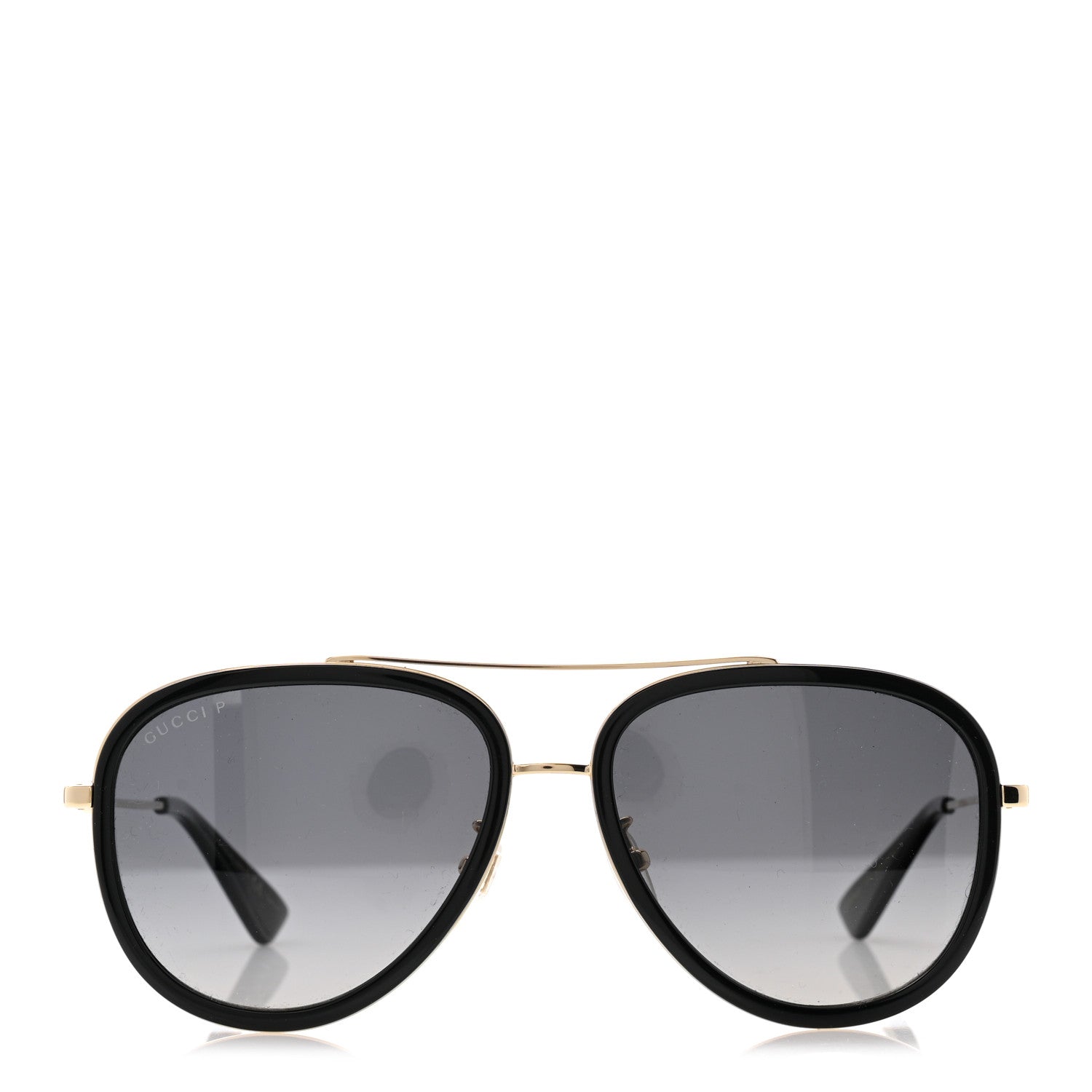 Gucci Aviator Sunglasses GG0062S Black Gold 2 of 8