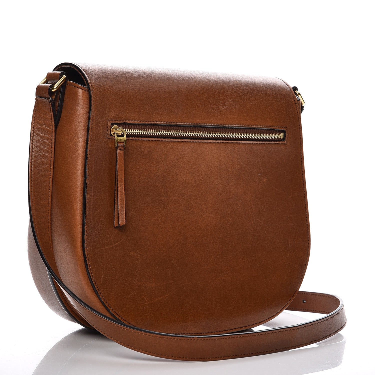 Celine Supersoft Calfskin Medium Trotteur Caramel 5 of 17