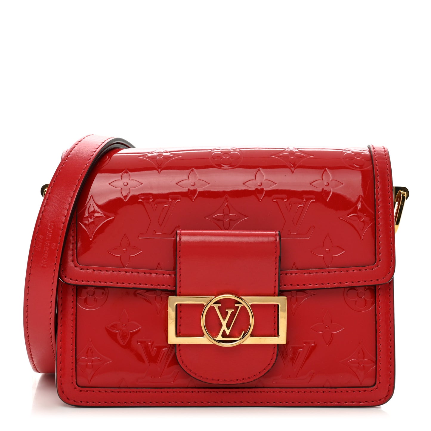 Vernis Monogram Dauphine Mini Red
