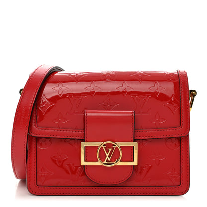 Louis Vuitton Vernis Monogram Dauphine Mini Red 1 of 10