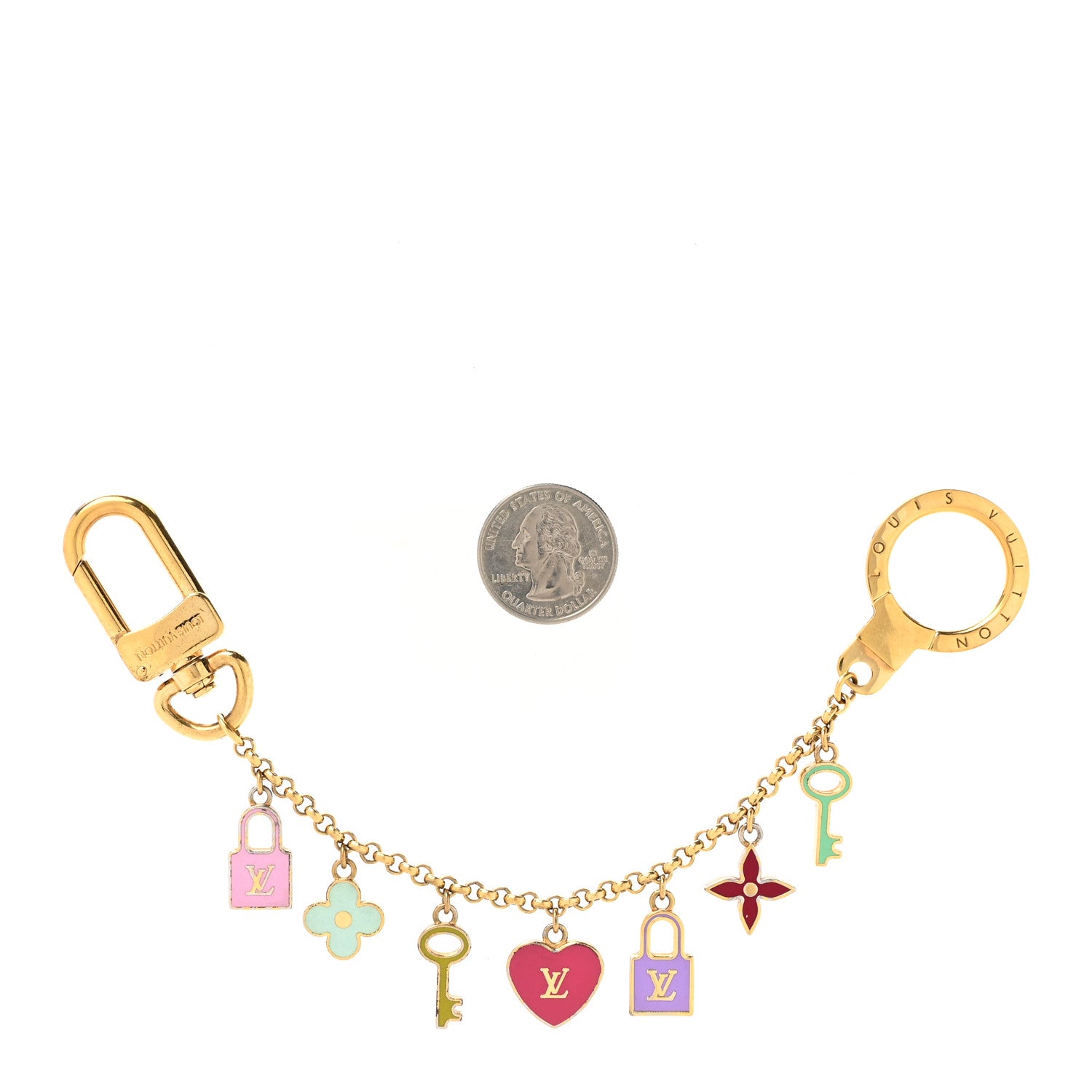 Louis Vuitton Enamel Pretty Charms Key Chain Holder Bag Charm 2 of 3