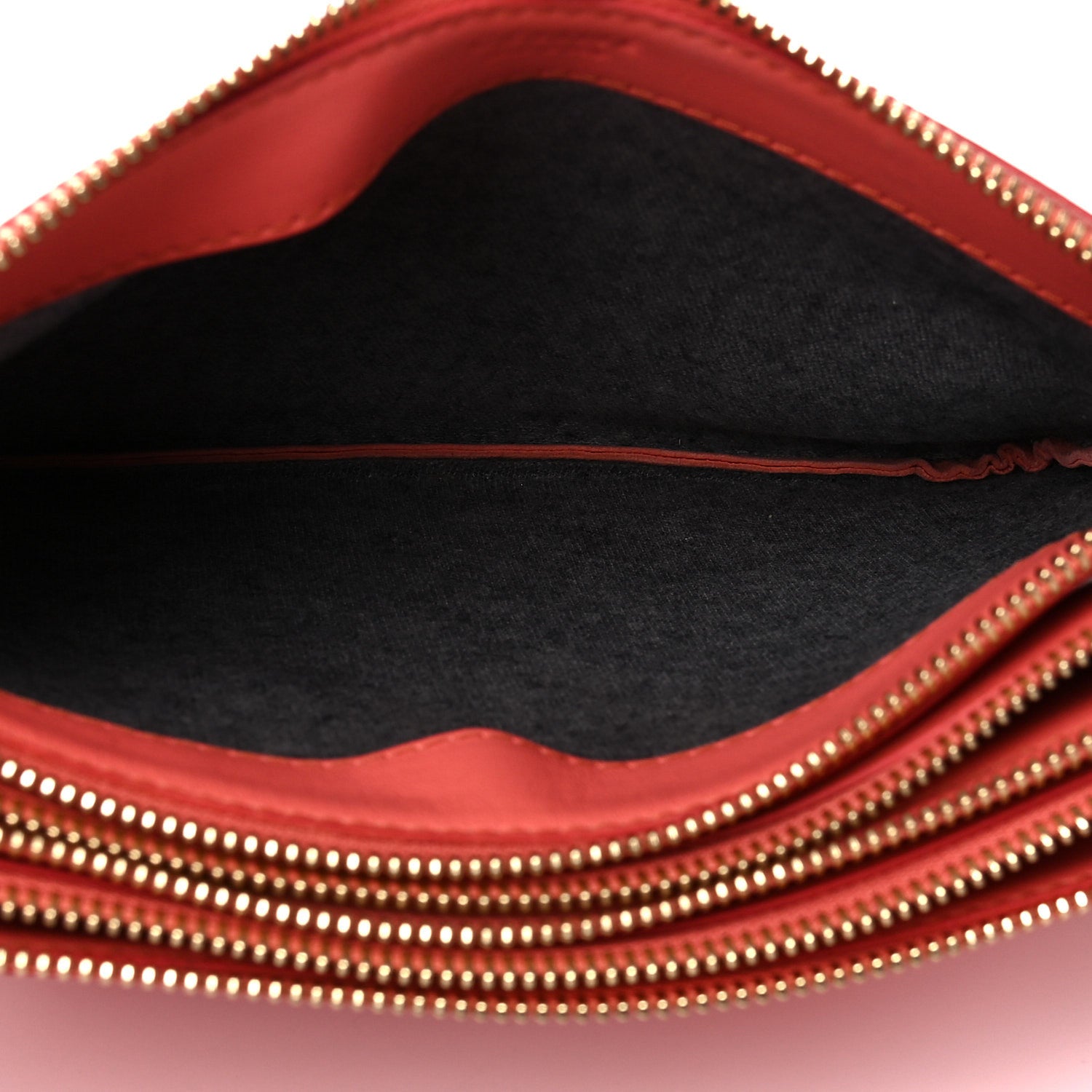 Celine Lambskin Small Trio Crossbody Bag Lipstick 5 of 21