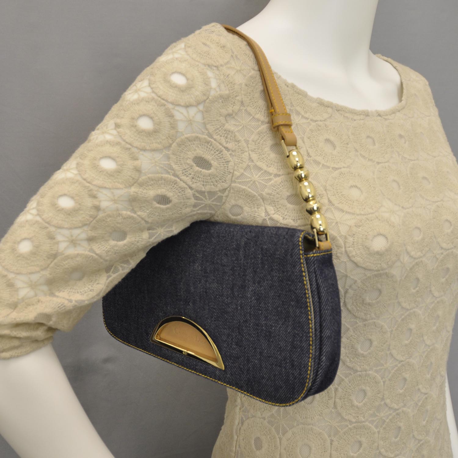 Christian Dior Denim Malice Shoulder Bag 2 of 10