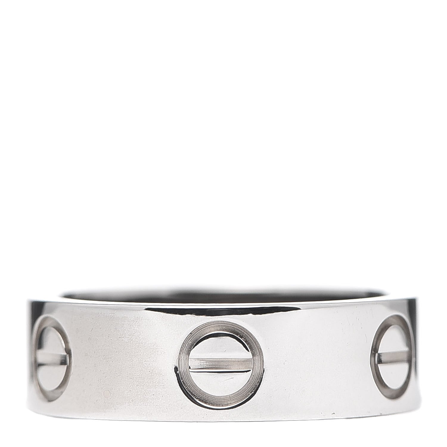 Cartier 18K White Gold 5.5mm LOVE Ring 50 5.25 1 of 4