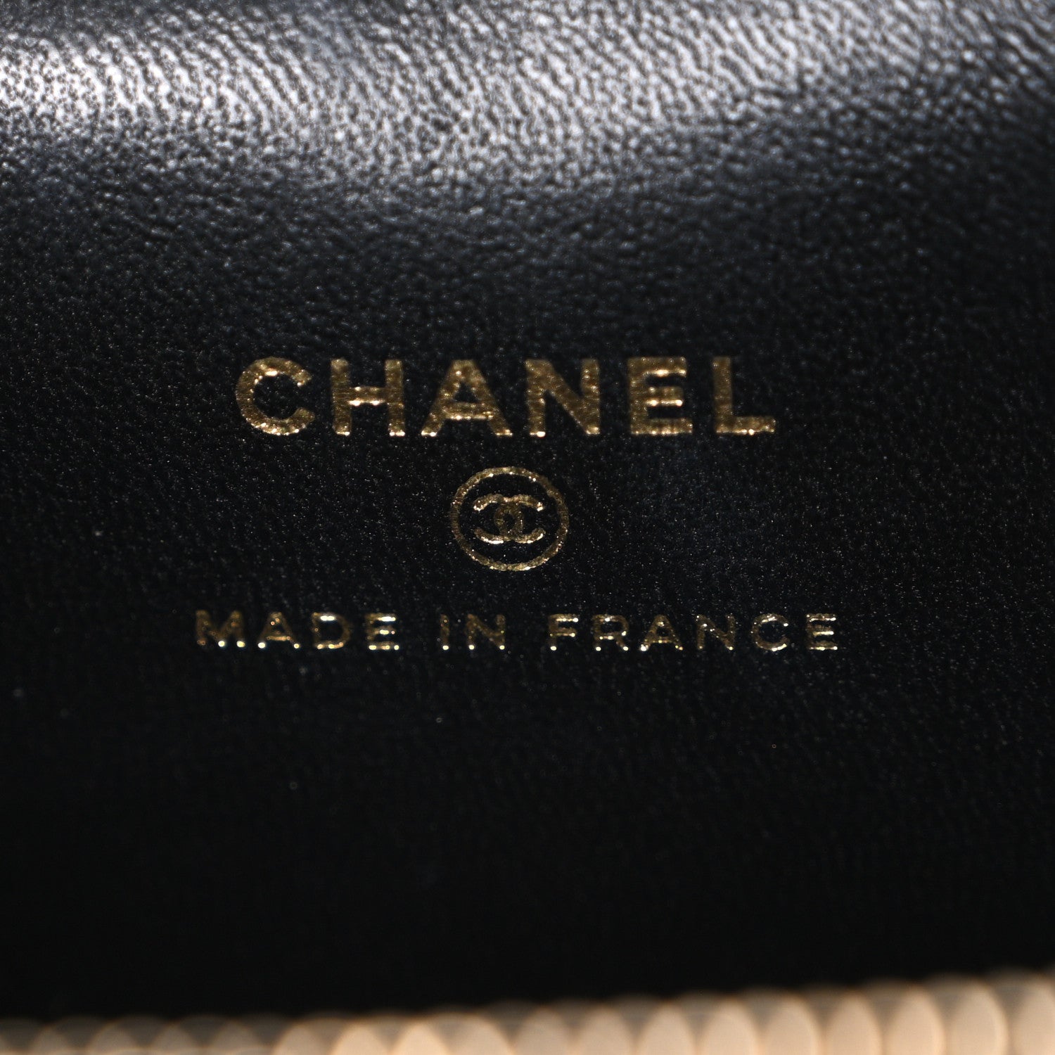 Chanel Lambskin Quilted Metal Mini Top Handle Vanity Case With Chain Black 5 of 10