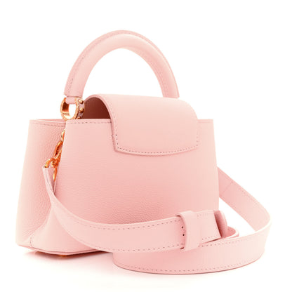 Louis Vuitton Taurillon Capucines East West Mini Rose Jasmin 3 of 11