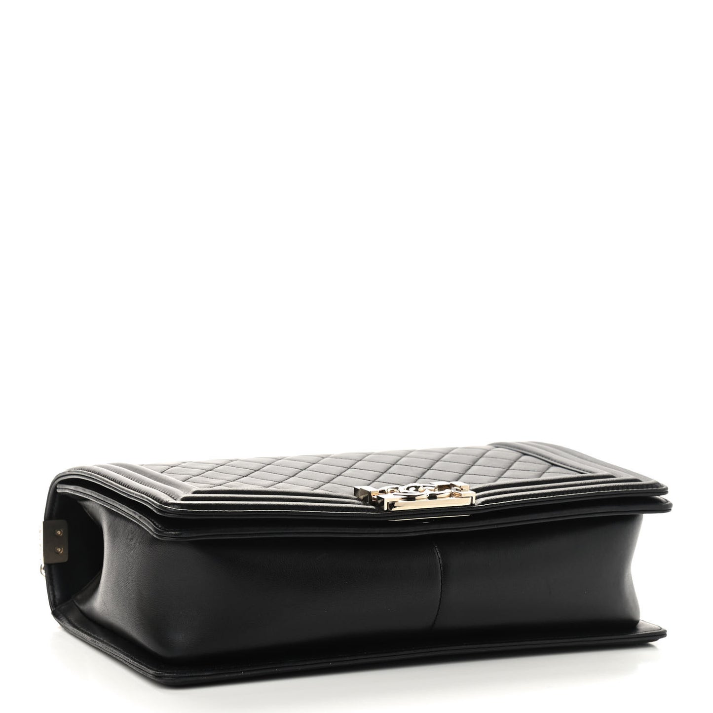 Lambskin Quilted New Medium Boy Flap Black