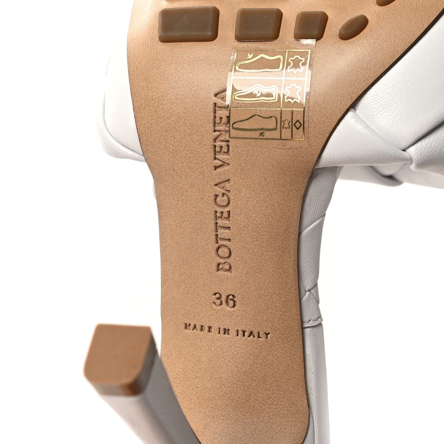 Bottega Veneta Nappa Maxi Intrecciato Lido Mule Sandals 36 Optic White 6 of 8