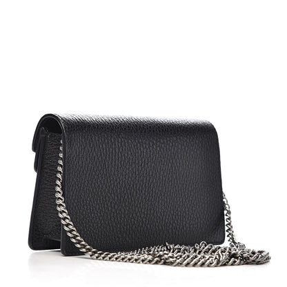 Gucci Calfskin Super Mini Dionysus Shoulder Bag Black 3 of 8