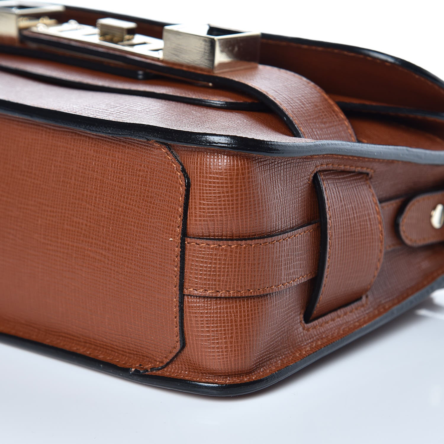 Proenza Schouler Linosa Mini PS11 Classic Shoulder Bag Saddle 9 of 9
