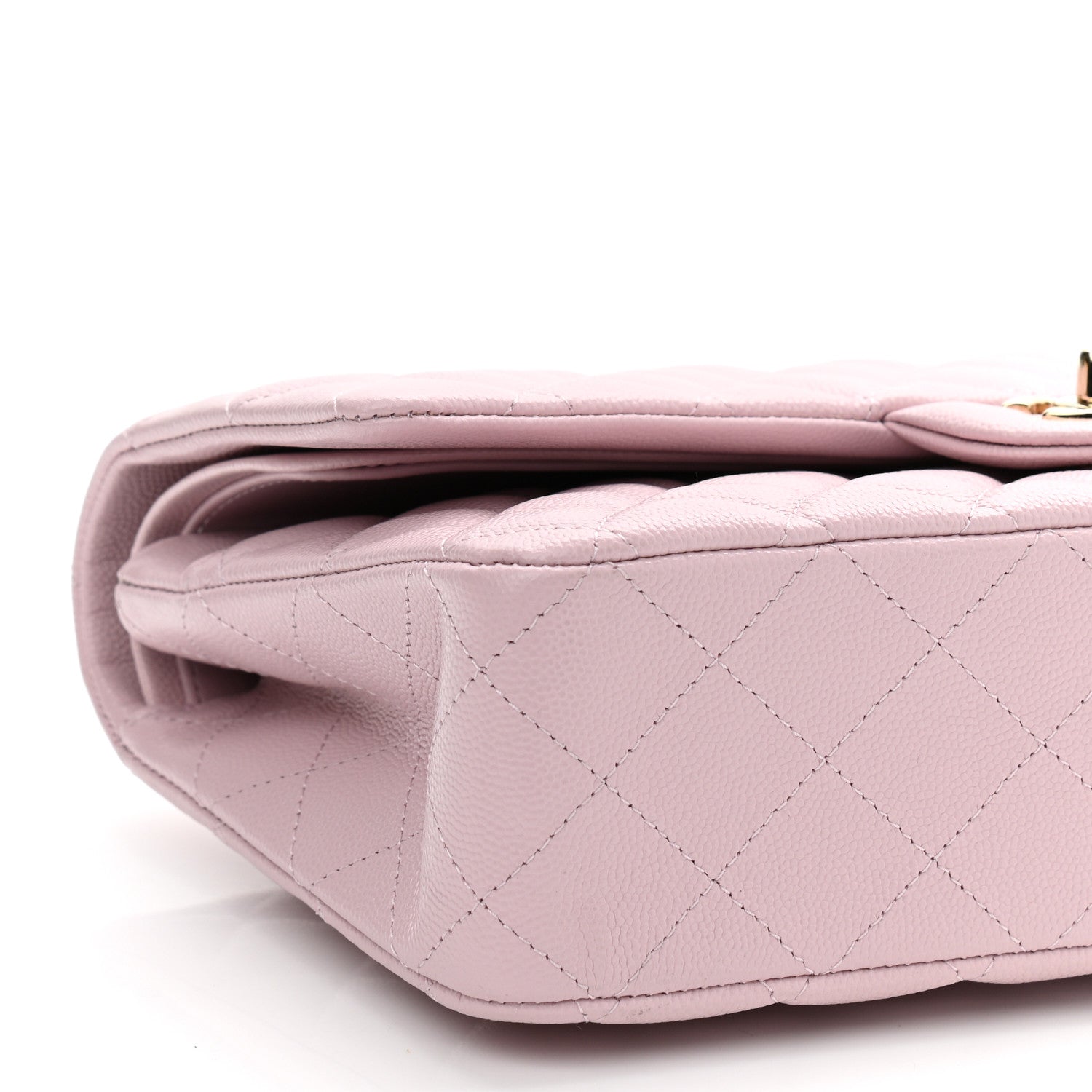 Chanel Caviar Quilted Medium Double Flap Light Pink 9 of 10