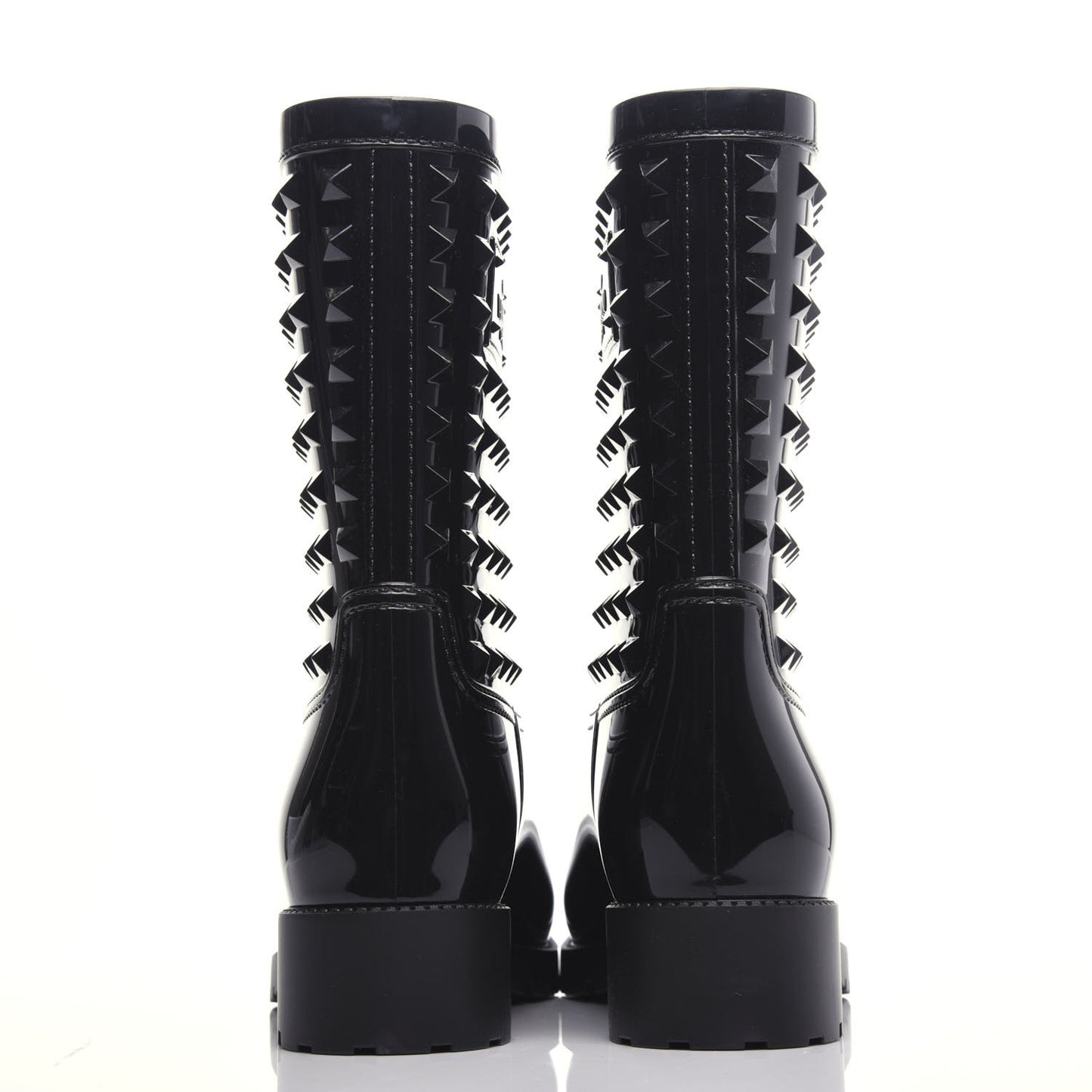 Rubber Rockstud Short Rainboots 40 Black