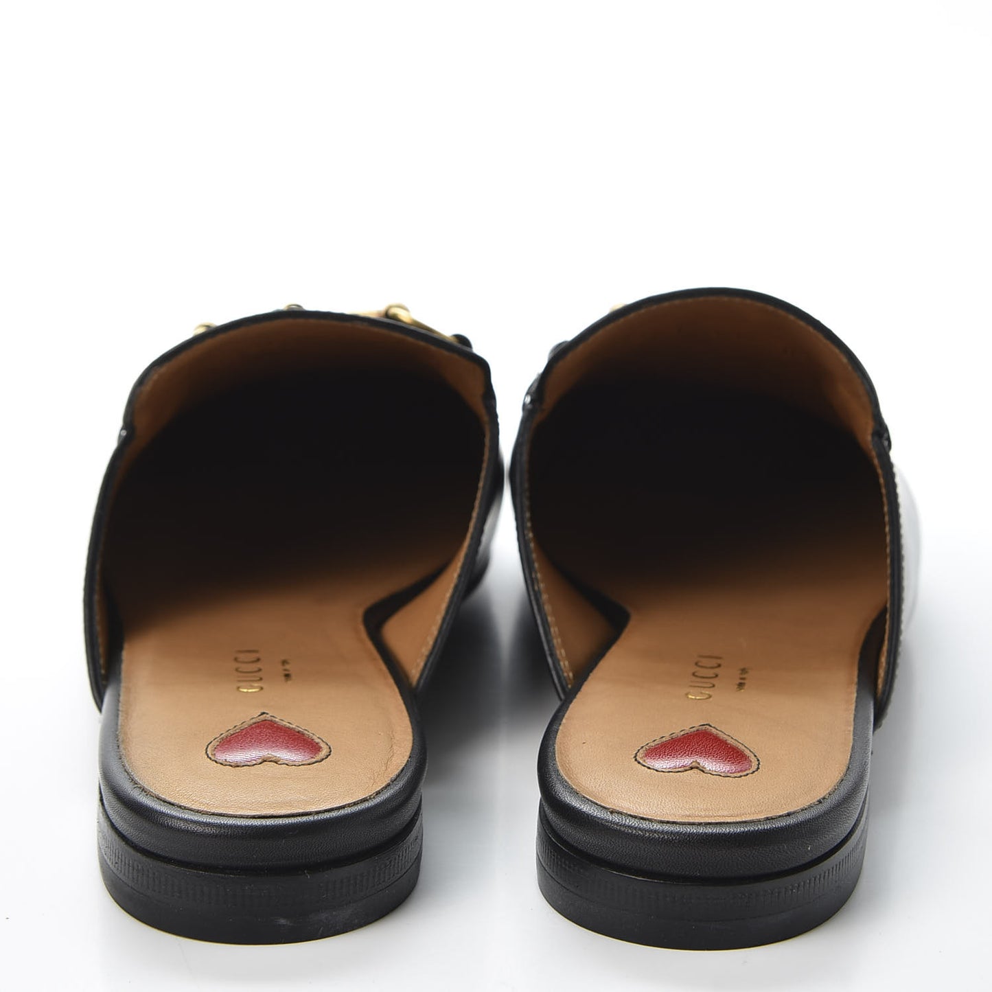 Calfskin Flower Embroidered Womens Princetown Slippers 38 Black