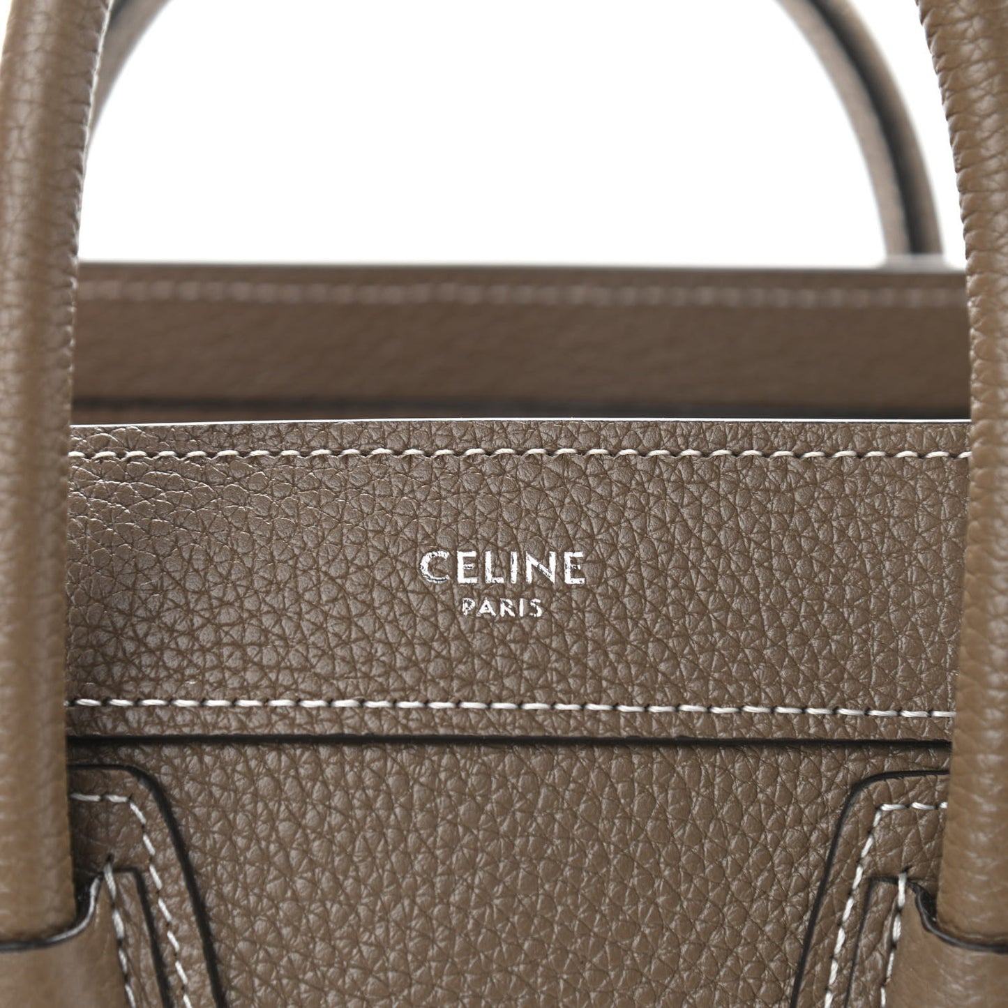 Drummed Calfskin Nano Luggage Souris