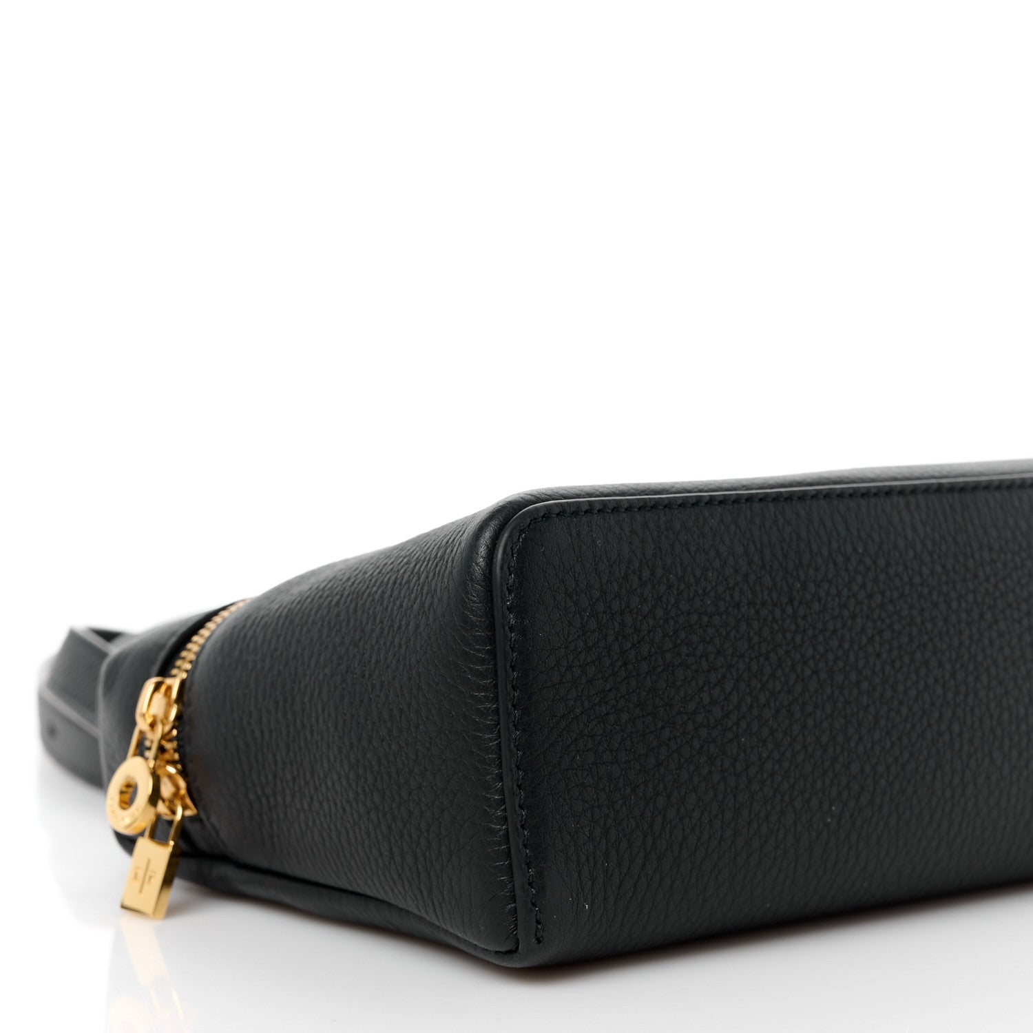 Loro Piana LORO PIANA Grained Calfskin L19 Extra Pocket Pouch Black 8 of 9